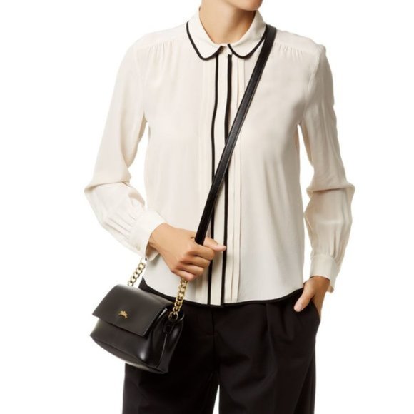 Longchamp Honore Rosato black leather crossbody bag htf NWT - Picture 2 of 8